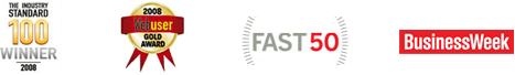 Business Week, Web User Gold, Industry Standard, Fast 50